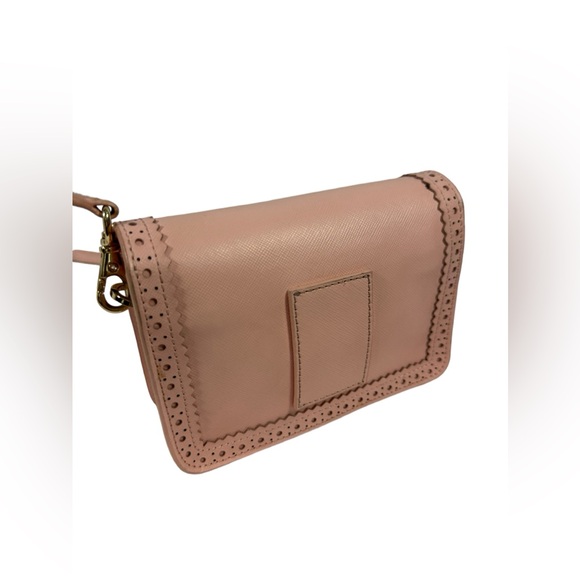 Genuine Tory Burch leather Robinson mini Spectator crossbody bag shell pink - Picture 3 of 13